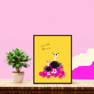 Poster avestruz