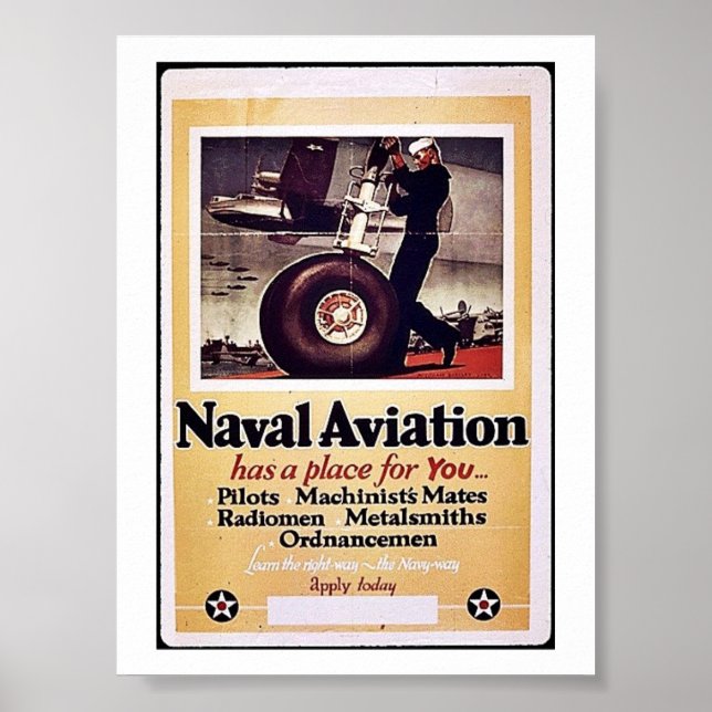Póster Aviação Naval (Frente)
