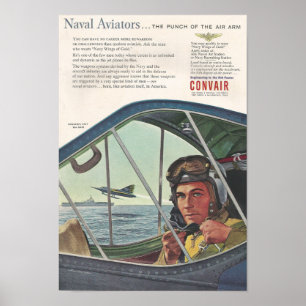 Poster Aviadores Navais Convencionais De 1954