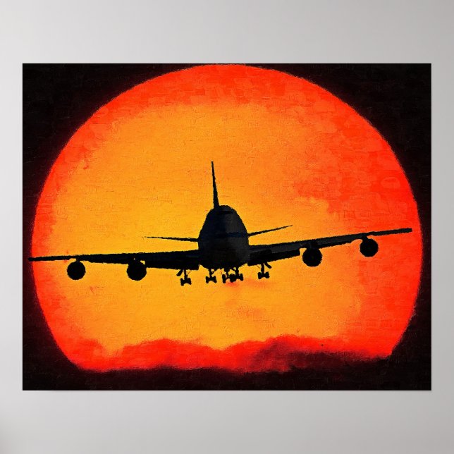 Poster Avião (Frente)