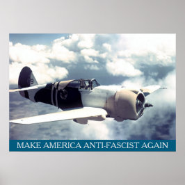 Poster Avião Americano da Segunda Guerra Mundial MAAFA