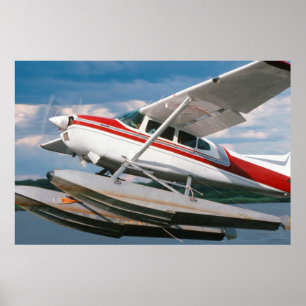 Póster Avião Anfíbio Descolando, Cataratas Vitória, Zimbá