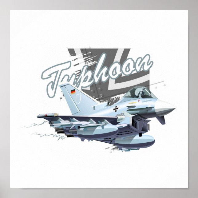 Poster Avião cartoon T-Shirt (Frente)
