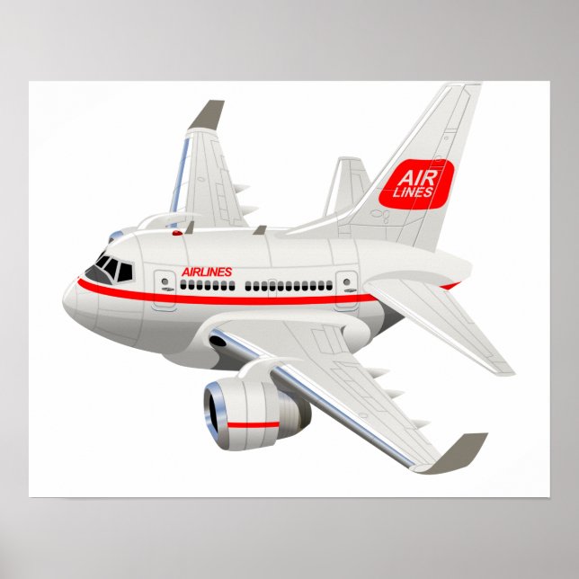 Poster Avião de animação (Frente)