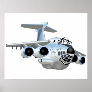 Poster Avião de animação