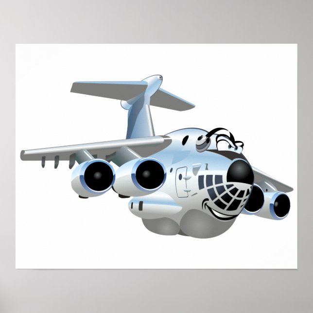 Poster Avião de animação (Frente)