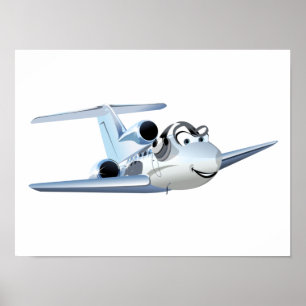 Poster Avião de animação
