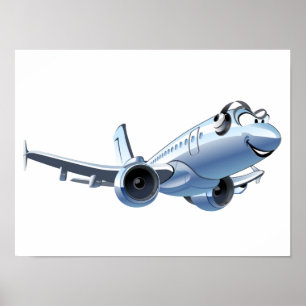 Poster Avião de animação