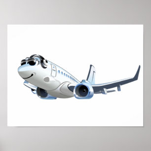 Poster Avião de animação