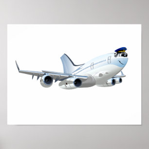 Poster Avião de animação