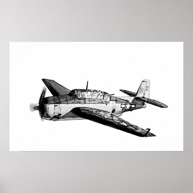 Poster Avião de caça WII (Frente)