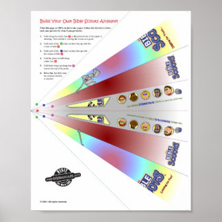 Poster Avião de escuta bíblia!