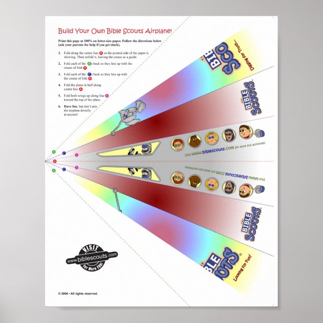 Poster Avião de escuta bíblia! (Frente)