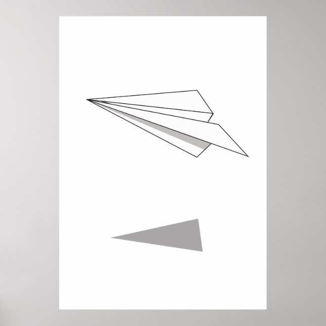 Poster Avião de Papel (Frente)