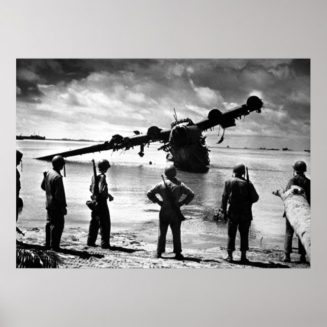 Poster Avião do Mar Japonês (Frente)