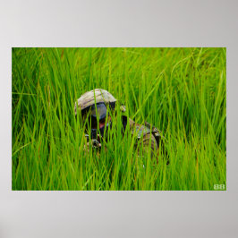 Poster Avião em lâminas de serra