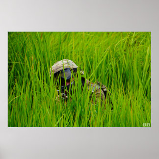 Poster Avião em lâminas de serra