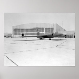 Póster Avião espião U-2 com marcações fictícias da NASA