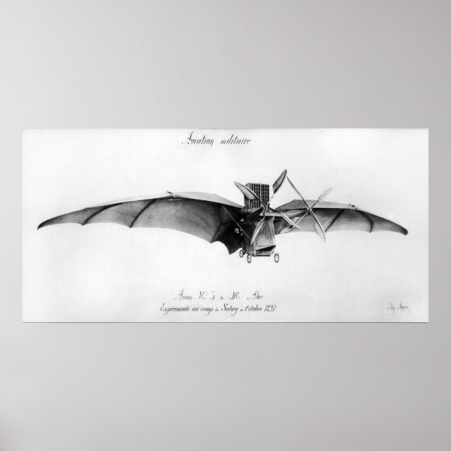 Póster Avião III, "O Bat" (Frente)