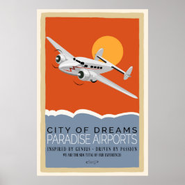 Póster Avião Retro