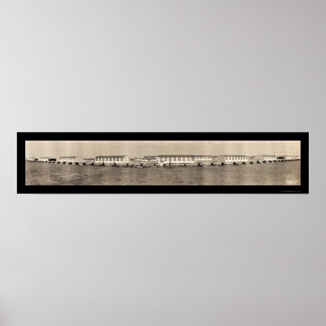 Poster Avião San Antonio Foto 1918 (Frente)