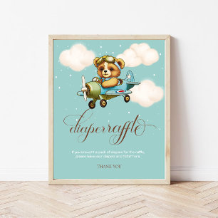Poster Avião Whimsso Fralda Raffle