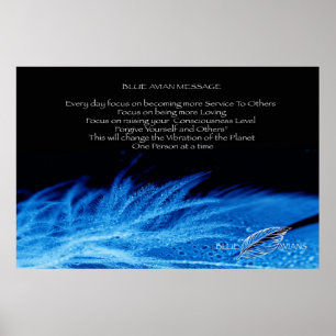 Poster aviário azul