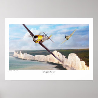 Poster Aviation Artポスター"Messerschmitt Bf 109"