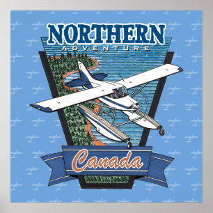 Poster Aviation Canada Norte Adventure