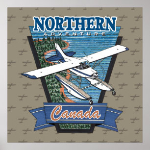 Poster Aviation Canada Norte Adventure