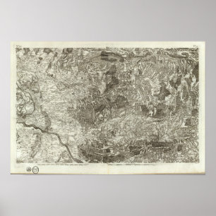 Póster Avignon, alaranjado