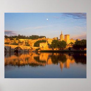 Póster Avignon, Vaucluse, Provence, França, Ródano