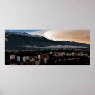 Poster Avila no pôr-do-sol