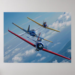 Poster Aviões Aerobáticos