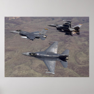 Póster Aviões de combate dos Falcons F-16