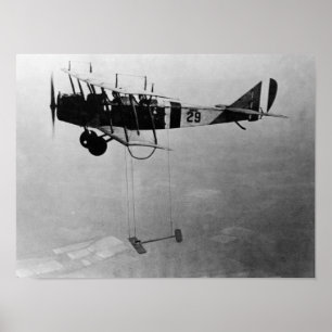 Poster Aviões de Curtiss JN-4 Jenny com asa modelo