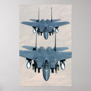 Poster Aviões de Eagle da greve de F-15E