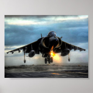 POSTER AVIÕES DO HARRIER