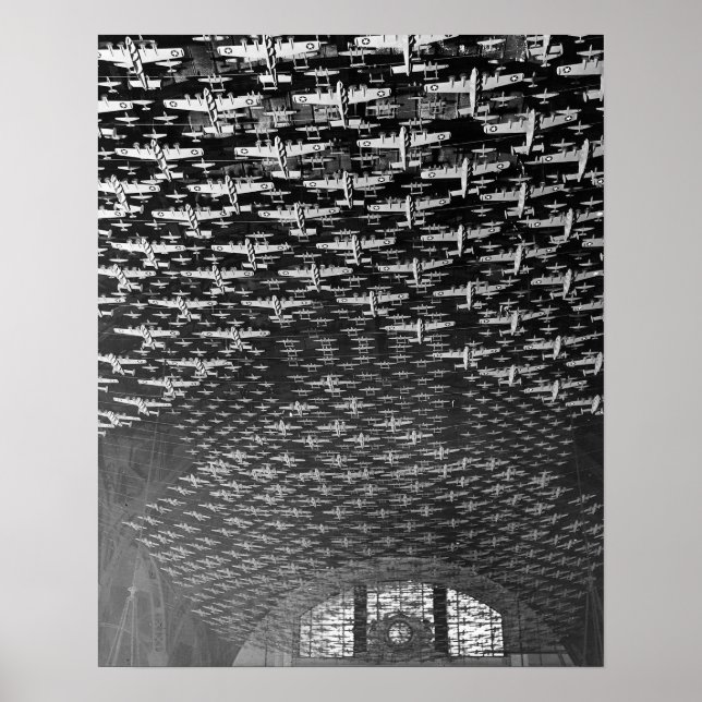 Póster Aviões modelo, 1943. Vintage Photo (Frente)