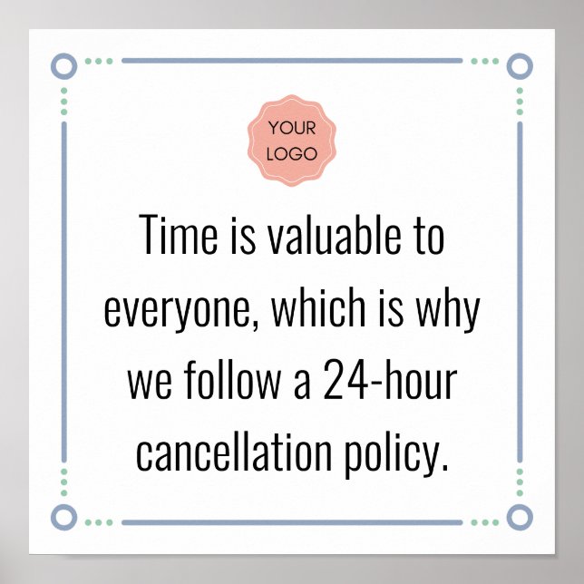 Poster Aviso de cancelamento (Frente)