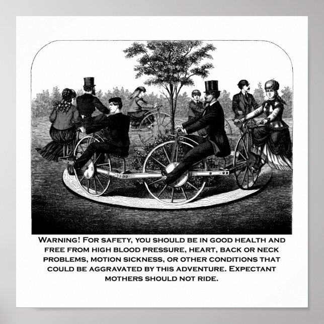 Poster Aviso de Porta copos do cilindro (Frente)