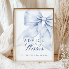 Poster Aviso do Chá de panela Azul e Deseja o Sinal de Me