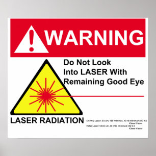 Poster Aviso LASER