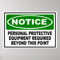 AVISO - PPE EXIGIDO PARA ALÉM DESTE PONTO