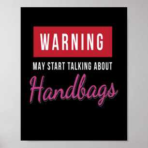 Poster Aviso Sobre Moda De Bolsas