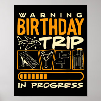 Poster Aviso Viagem de Aniversário Equipe Esquadrão 2026 