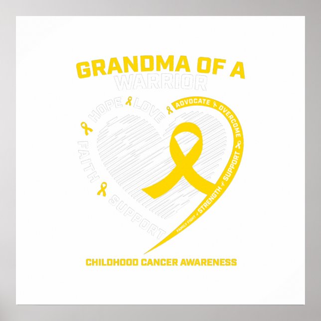 Poster Avó Avô, neta, doação de infância (Frente)