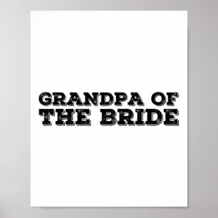 Poster Avô Da Noiva Festa De Casamento Engraçado Gif