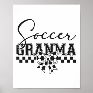 Poster Avó de Futebol Avó de Futebol Dia de Jogo da Mãe