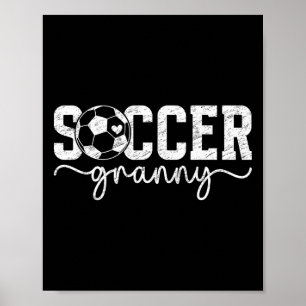 Poster Avó de Futebol Avó Orgulhosa Avó de um Pla de Fute
